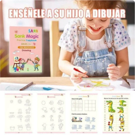 [COMPRA 1 Y LLEVA 4] MAGIC KIDS - LIBROS DIVERTIDOS CON PLUMA MÁGICA PARA APRENDER JUGANDO